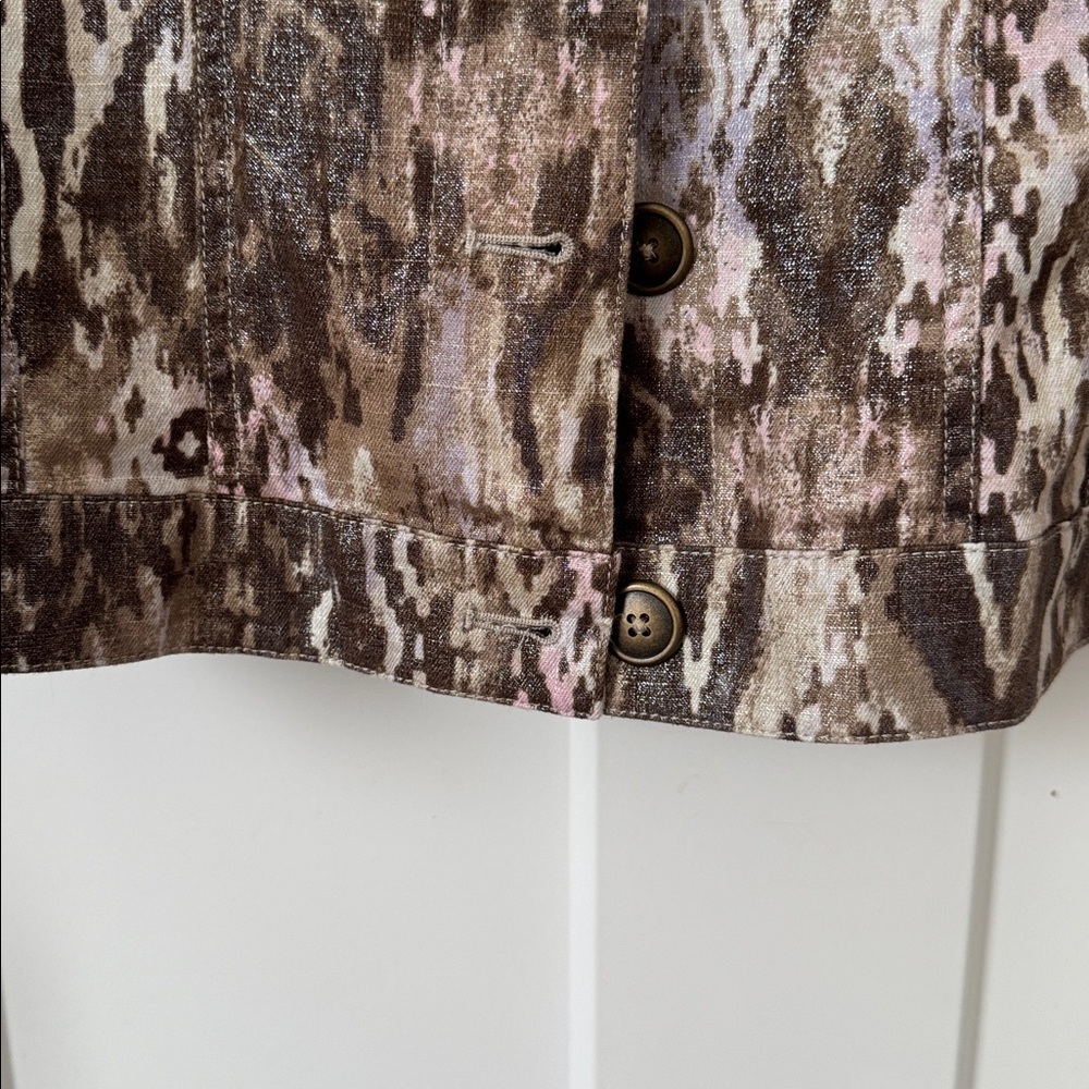 Chico's Multicolor Abstract Jacket - Picture 4 of 5